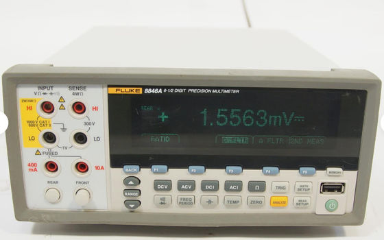 acheter Multimètre de précision de 6,5 chiffres Fluke 8846A avec une précision de courant continu de 0,0024% et une portée de courant de 10 A fabrication en ligne