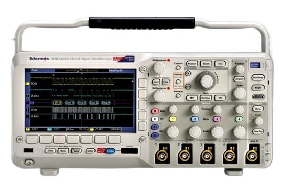 acheter Oscilloscope à signaux mixtes Tektronix MSO2014 avec une bande passante de 100 MHz, un taux d'échantillonnage de 1 Gs/s et un affichage à phosphore numérique 4+16 canaux fabrication en ligne