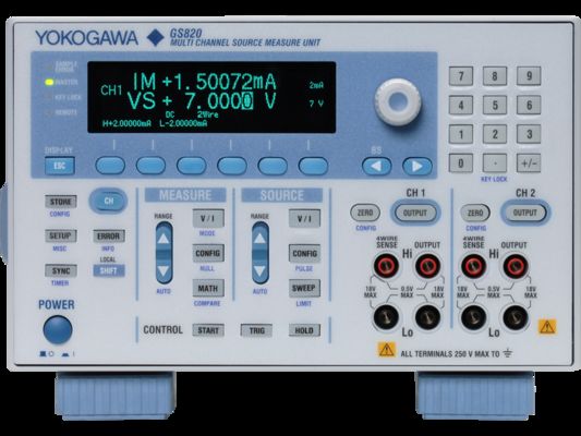 acheter YOKOGAWA GS820 Unité de mesure de source multicanal avec fonctionnement à quatre quadrants et résolution isolée à 2 canaux 1 pA fabrication en ligne