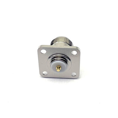 acheter N Type Female Flange RF Coaxial Connector with IP65 Rating Phosphor Bronze Contact for 0~3GHz Frequency fabrication en ligne
