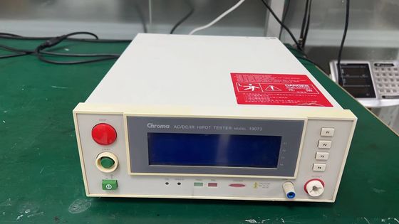 Mesure de la résistance à l'isolation de 1M à 50G par le testeur d'Hipot Chroma 19073