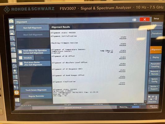 L'analyseur de signal et de spectre 10 Hz à 7,5 GHz avec écran tactile