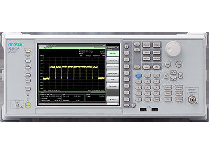 Analyseur de spectre Anritsu MS2850A avec bande passante d'analyse de 1 GHz 5 degrés. p-p Liniérité de phase en bande et portée dynamique de 142 dB