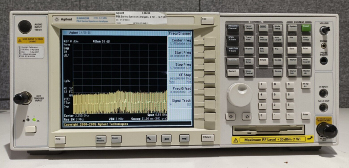 安捷伦E4443A,PSA系列频谱分析仪,3Hz-6,7GHz,1DS,202,B7J - 第 1 张/共 6 张