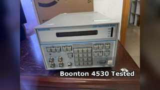 Test de fonctionnement du compteur de puissance RF Boonton 4530